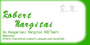 robert margitai business card